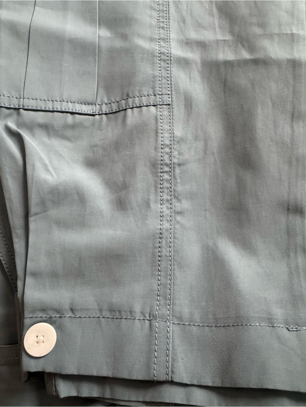 ZARA High-Waist Belted Cargo Pants - Dusty Blue NWT - Picture 7 of 7